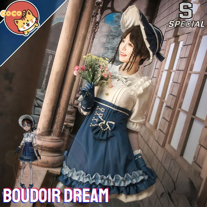 CoCos-S Game Identity V Boudoir Dream Gardener Cosplay Costume Identity V Emma Woods Boudoir Dream Costume and Coaplay Wig