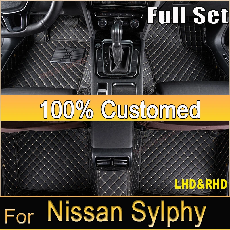 Car Floor Mats For Nissan Sylphy 2019 2018 2017 2016 2015 2014 2013 2012 2011 2010 2009 2008 2007 2006 Sentra B17 Accessories