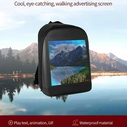 LED WiFi version smart phone control LED screen dynamic fashionable 3.0 waterproof backpack motorcycle laptop cycling backpack
