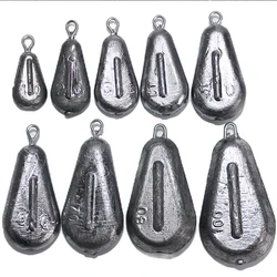 Poids plat en forme de cœur pour la pêche, accessoire de haute qualité, 10 à 100g