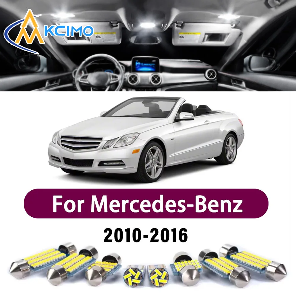 

Error Free LED Interior Light Kit for Mercedes-Benz A207 Cabrio 2010-2016 Premium Bright Dome Trunk Mirror Reading Lamps Canbus