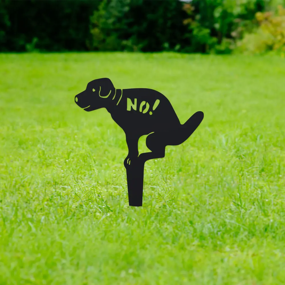 Suitable for Four Seasons of Decorative Gifts,1pc One Puppy Ground Insert, "No Poop" Lawn Sign,Universal Garden Farm Decoration