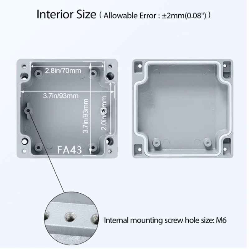 Aluminium Enclosure Waterproof Electronic Housing Alloy Case IP67 Project Instrument Outdoor Explosion-proof Metal Junction Box — купить у AliExpress WW