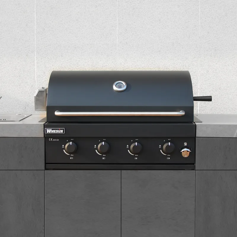 

Built-in barbecue outdoor charcoal villa courtyard gas barbecue grill