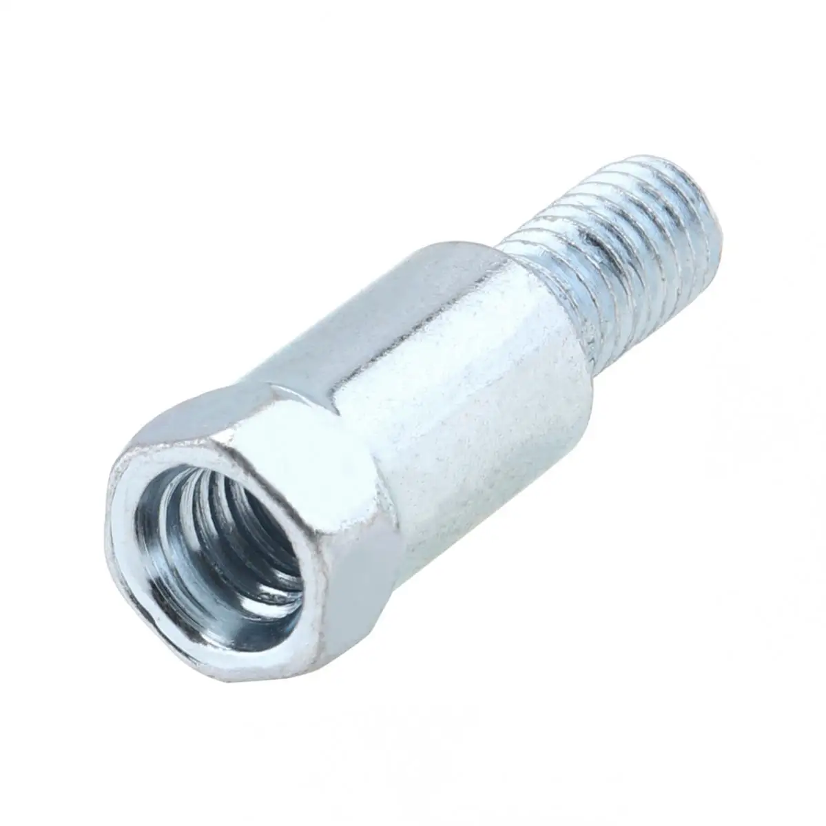 8mm Anti clockwise To Clockwise Mirror Adapter Silver Steel Metal Heighten Rearview Bolt Screw Bolt Motorbike Mirror Screw