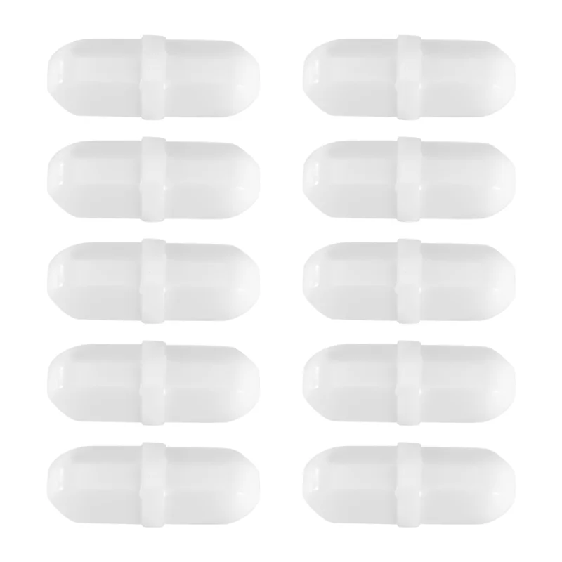 ABKR-10 Pcs 20Mm/0.8 인치 자기 교반기 믹서 교반 막대 실험실 바 교반 플레이트 바