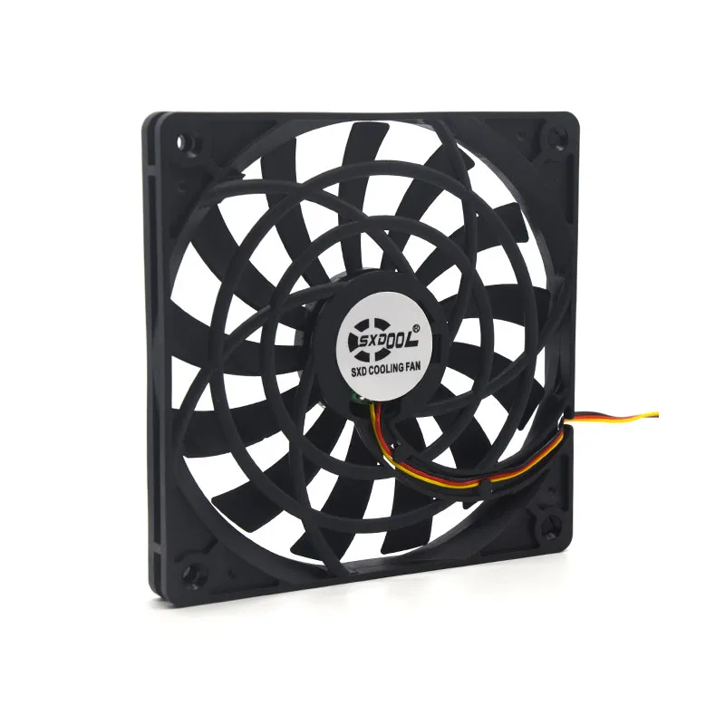 1pcs SXDOOL 12mm Ultra thin fan 120x120x12mm 12cm 120m fan DC 12V 3-Pin 1400RPM DC cooling for computer Case 1212S12S 12012