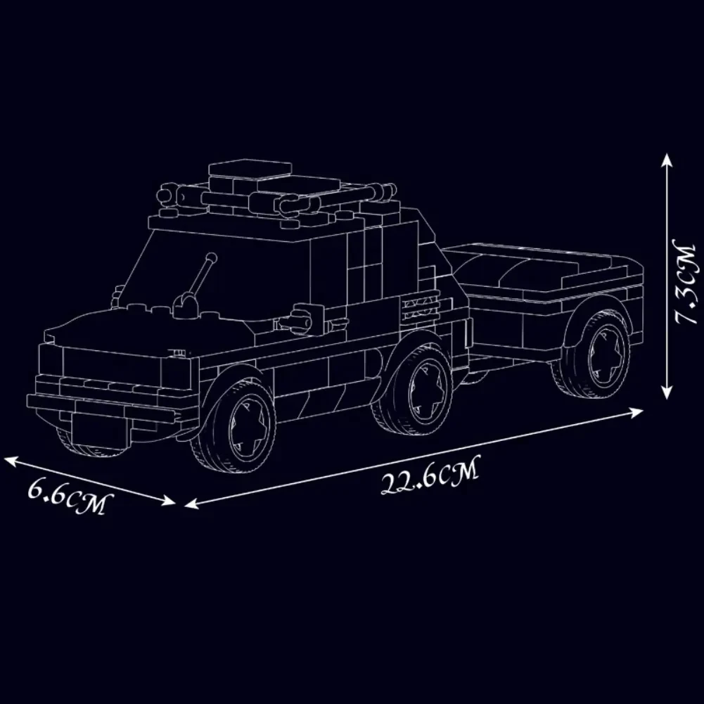 Schimmel Koning 126P Camper Bouwstenen Kit MOC DIY Outdoor Avontuur Auto Model 393PCS MOC Puzzly Bricks ornamenten Speelgoed Geschenken