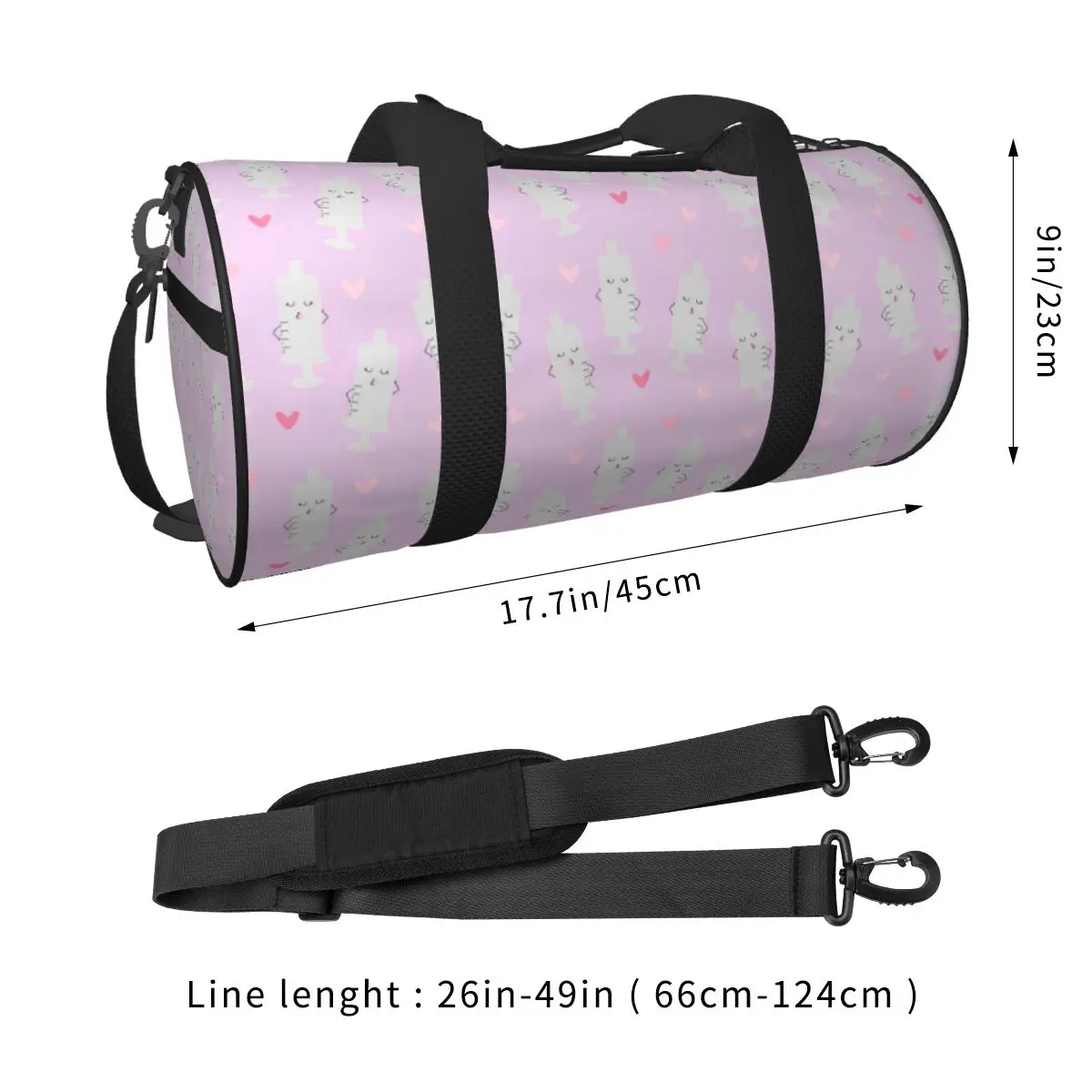Enfermera En Apuros Nurse Gym Bag Oxford Sports Bags Large Capacity Travel Training Handbag Funny Fitness Bag For Men Women