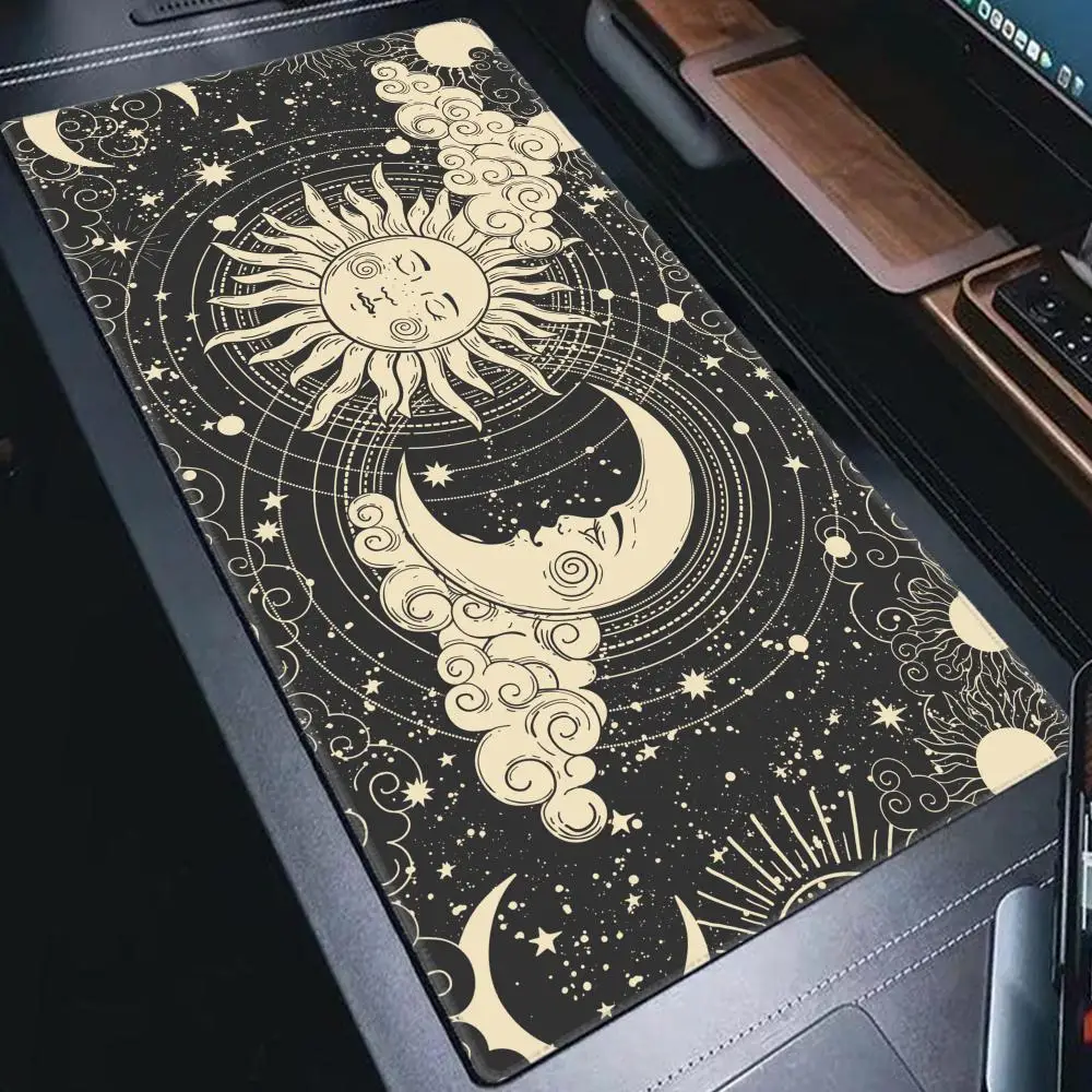 Moon Sun Planet Large XL Speed Version Game Computer Keyboard Office Table Mat tarot card Gaming Mouse Pad for PC Gamer Mousemad