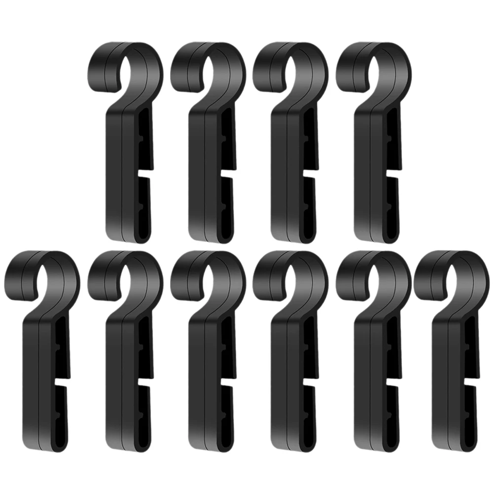 50 Pcs Headlight Buckle Headlamp Hat Clip Hard Mount Clips Hardhat for Mounting