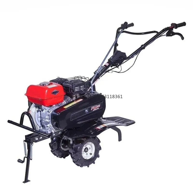 FJ500 Micro Tiller Small Rotary Tiller Multifunctional Soil Loosening and Weeding FQ650 Greenhouse Tiller