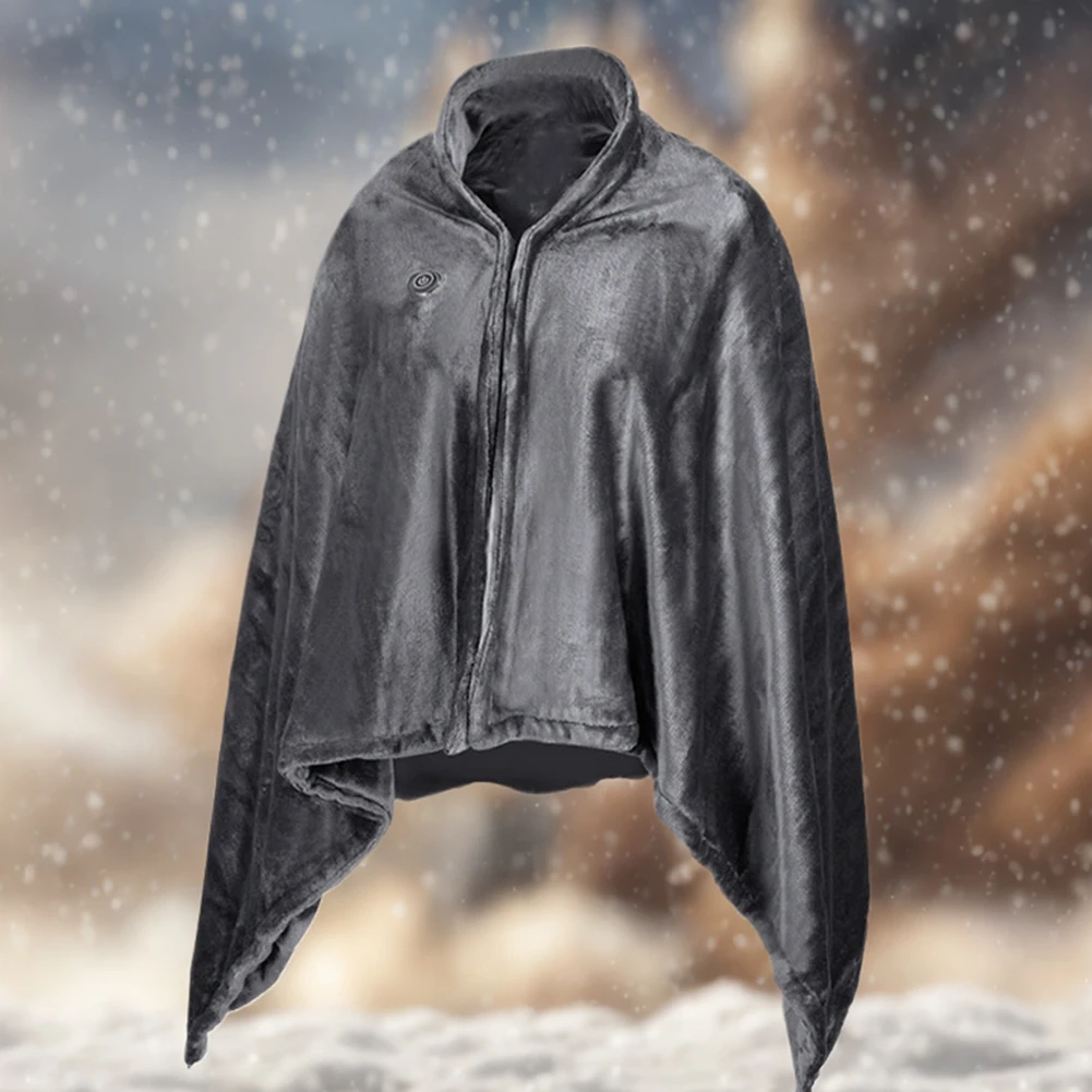 

Носимое одеяло с электрическим подогревом USB, 3 уровня нагрева, флисовое одеяло с подогревом, портативное теплое одеяло для домашнего офиса