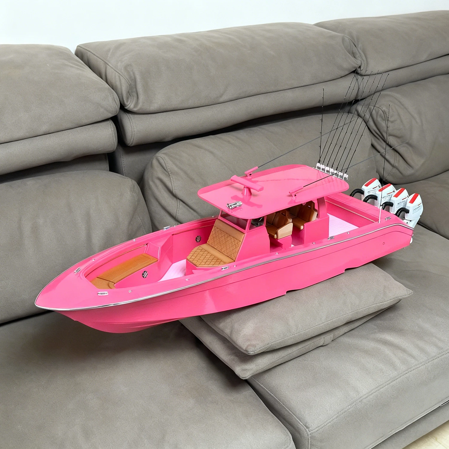 1/14 RC Ships 93cm 4 Outboard Engines Remote Control Yacht Model Equipped with Lights RC Schiffe Model RTR Ship Toy Yacht Model