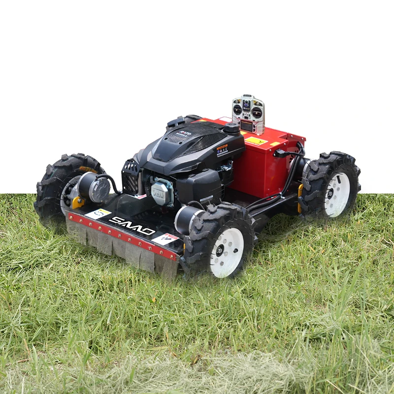 Multifunctional Remote Control Wheel Mini Lawn Mower Robot Small Robotic Garden RC Lawn Mower