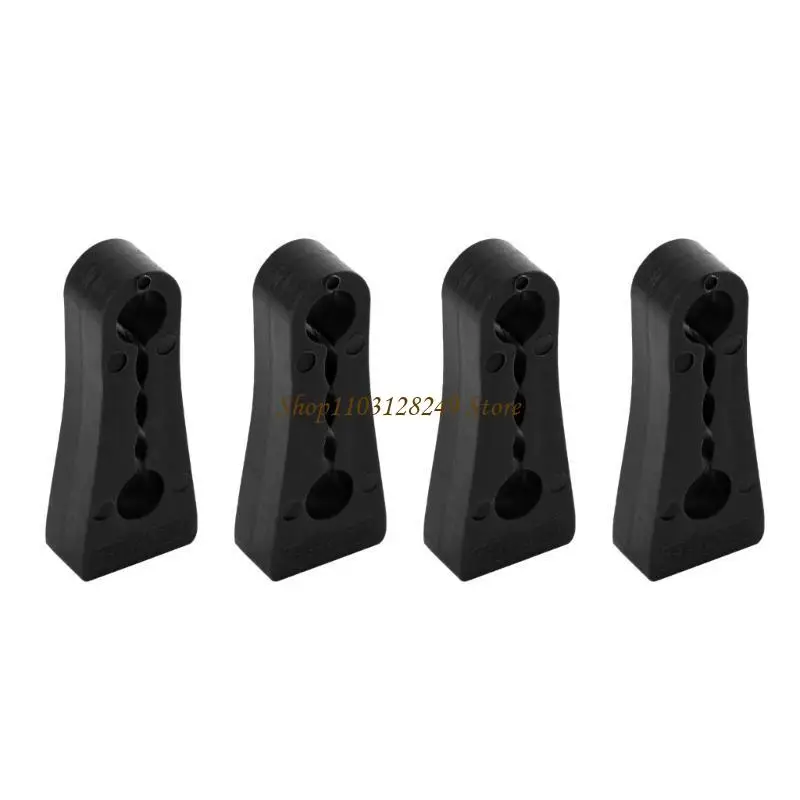 N5KD 4Pcs/Set Car Door Damper Rattling Screaks Soundproof Deaf Seal Car Door Lock Sound Deadener Damper Buffer Auto Accessory