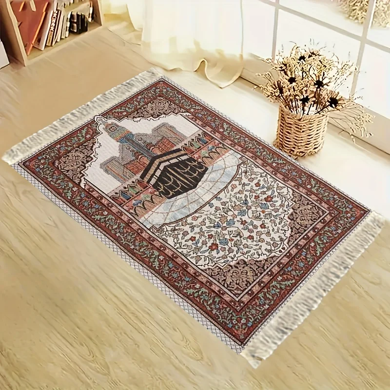 

Складной портативный молитвенный коврик VIKAMA для паломничества, семейный коврик для коленопреклонения, для использования в помещении и на улице, для домашнего декора