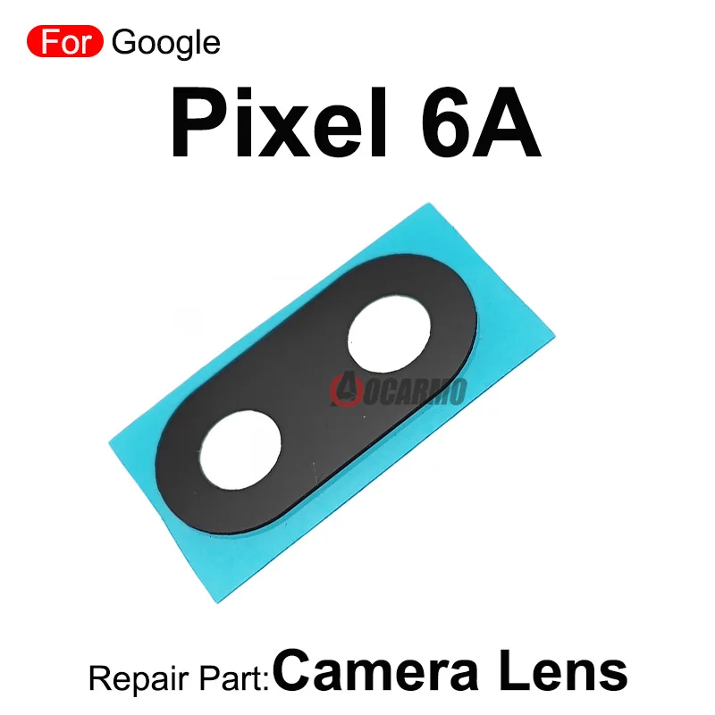 For Google Pixel 6A Rear Back Camera Lens And Cover Lens Plastic Panel Replacement Part