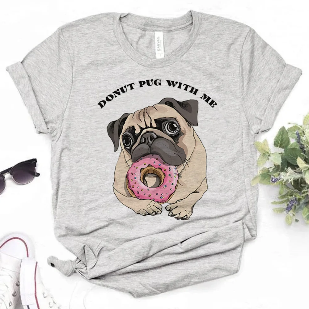 Pug top women harajuku t shirt girl manga y2k graphic clothes