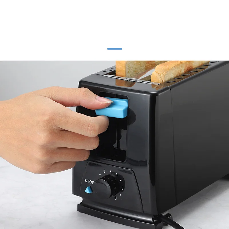 Bread Maker 1PC Home Use Stainless Steel Automatic Wide Double Slot Toaster Oven Sandwiches Toast Bread Donuts Breakfast Machine