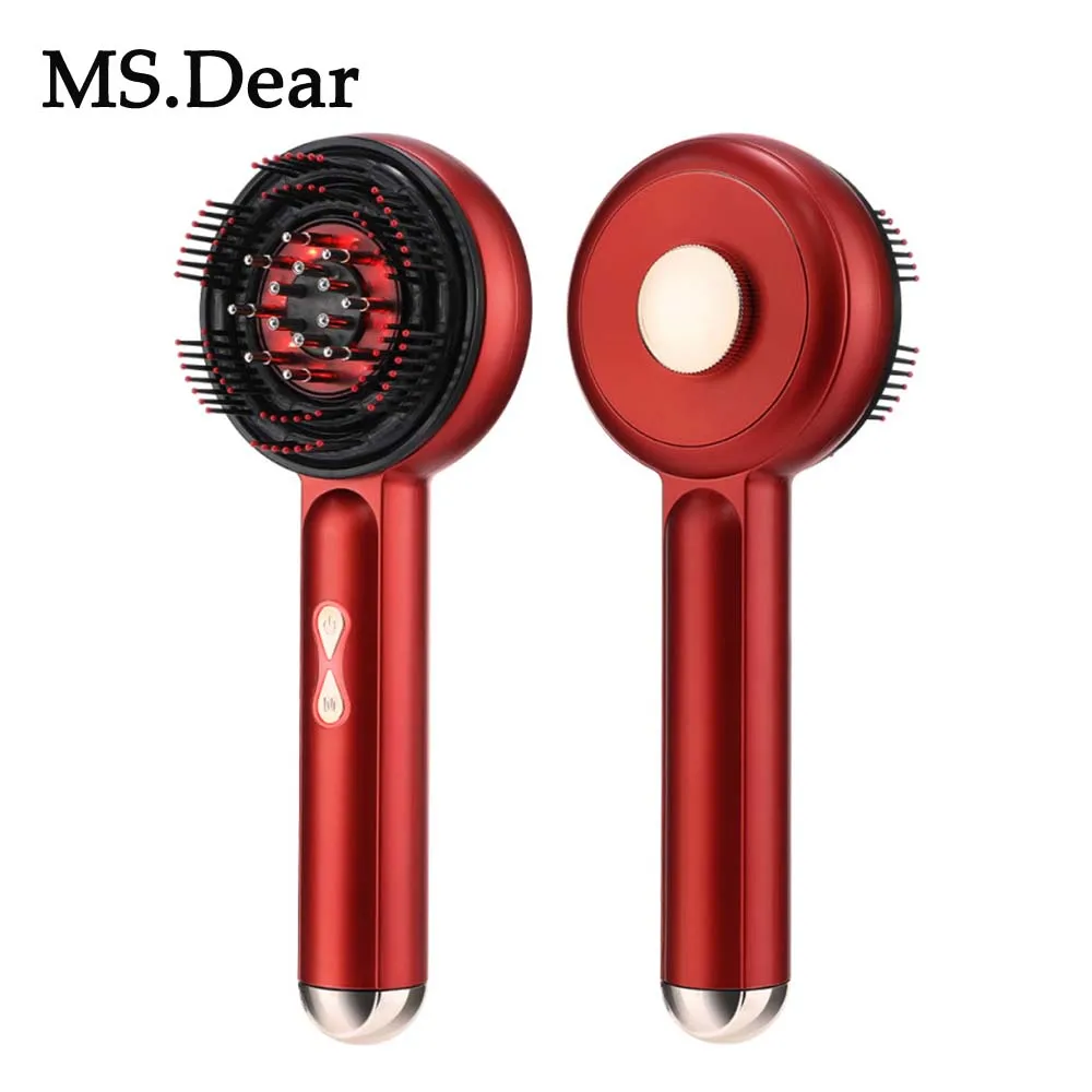 

660nm Red Light Oil Applicator Electric Head Kneading Massage Comb Scalp Relaxation Massager Anti-Hair Loss Hair Growth Comb