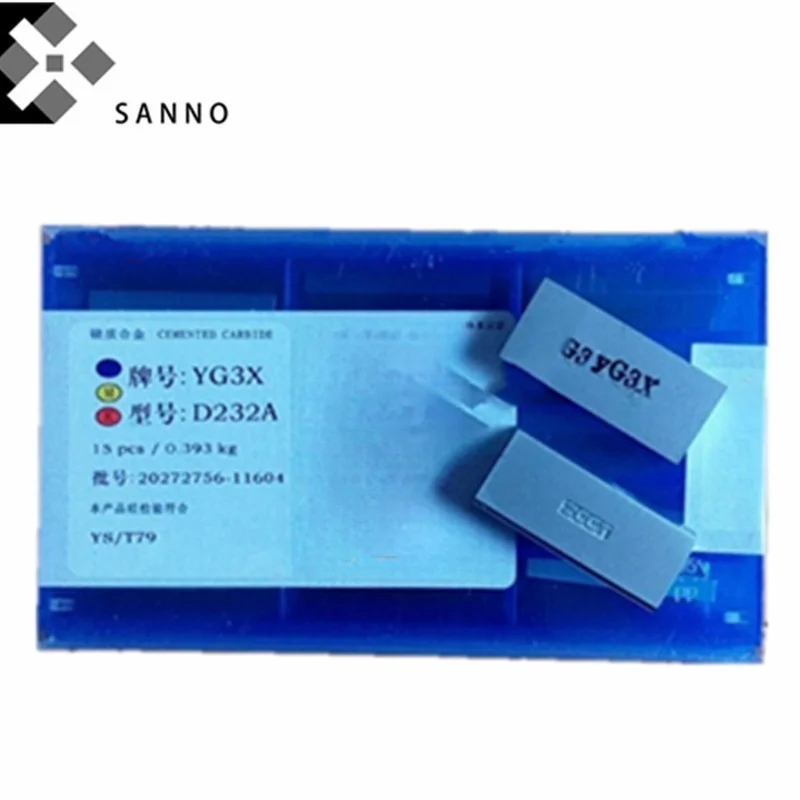 

15pcs/pack YG3X D232A YG6 / YG8 / YT5 D232 CNC Carbide Welding Inserts Grooving Brazed Insert Cutting Tool Blade Carbide Tips