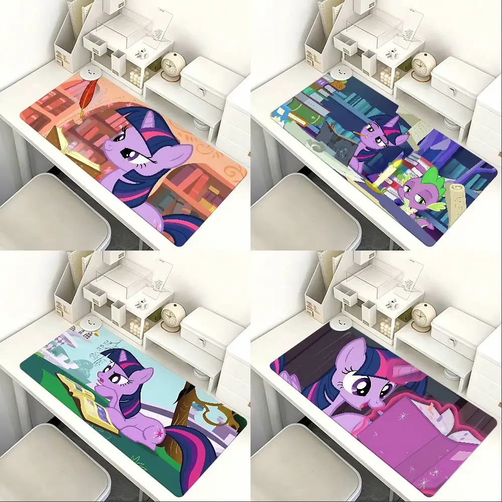 Cute T-Twilight Sparkles Mouse Pad Computer Mat Deskpad Laptop Keyboard Mat Office Large Landscape Mousepad