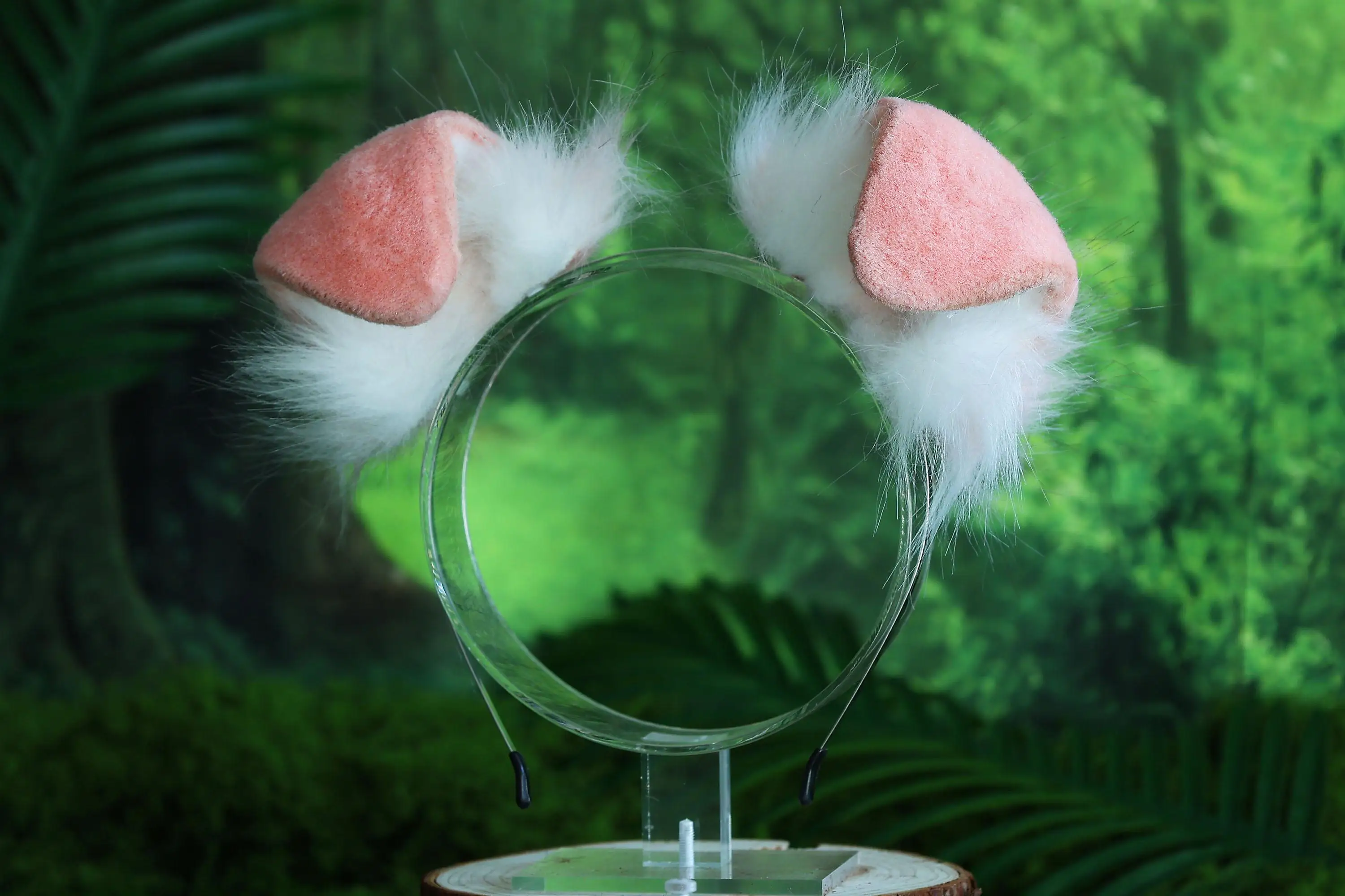 Cute dog ears and tail set, dog cosplay costume, animal ear headband, faux fur tail, Halloween accessory, anime convention 4