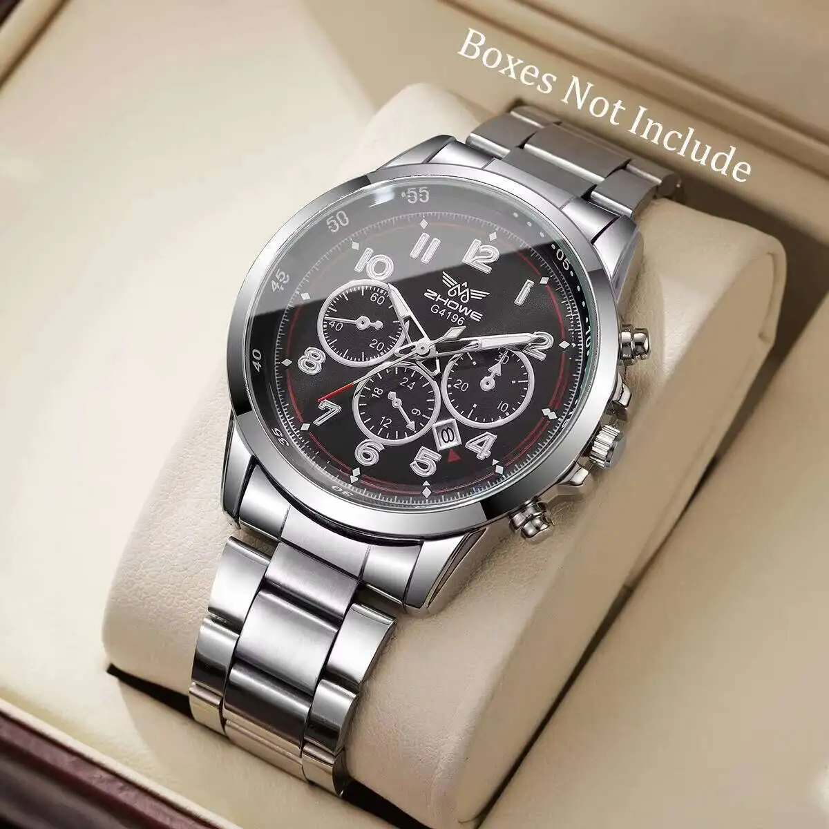 高級メンズ ビジネスウォッチ ファッション 日付カレンダー クォーツ時計 リロイ Hombre（箱なし）