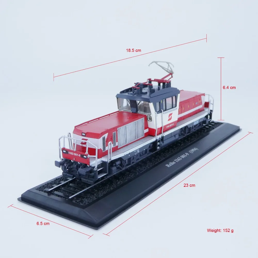 Image of HO Typ 1/87 Zugmodell Vintage Retro Lokomotive Reihe 1163 001-9 Statisches Modell Sammlerstück Dekorationsartikel Erwachsenenspielzeug Geschenke