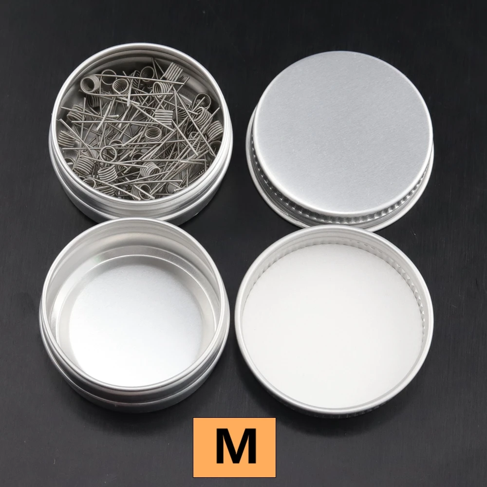 Caixa vazia do armazenamento do metal de alumínio, garrafa recarregável, parte superior do parafuso, armazenamento cosmético, cor prata, 2.2g, 4g, 5g-10Pcs