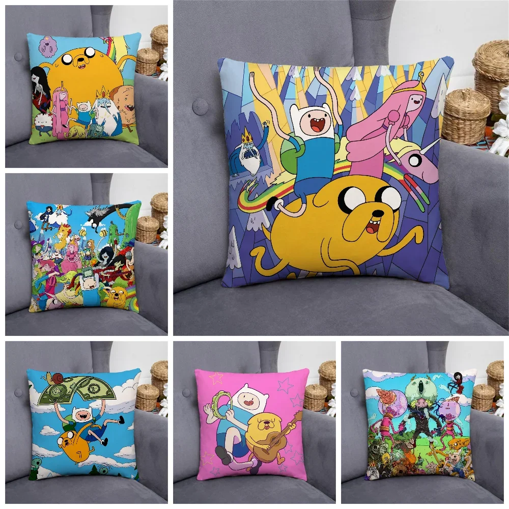 A-ADVENTURE TIME Decorative Pillowcase for Living Room Bedroom Bed Cushion Cover Car Sofa Cushions Covers Couch Pillows Pillow