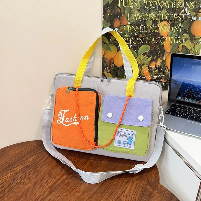 Cute Colorul Laptop 14/15.6/16 Inch Laptop Storage Bag Student Portable Messenger Bag for Ipad Storage Bag Macbook Air Case