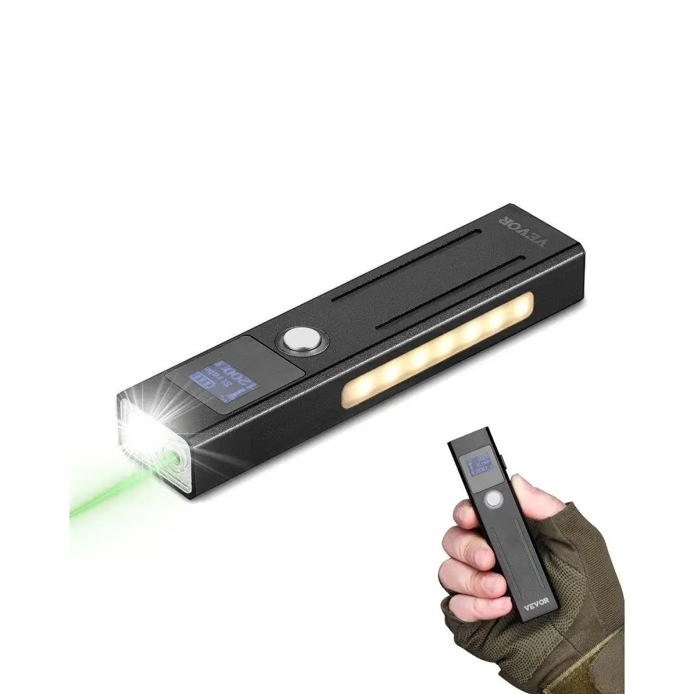 

3-in-1 High Lumen Flashlight Green Beam IPX4 Waterproof Compact Portable Design