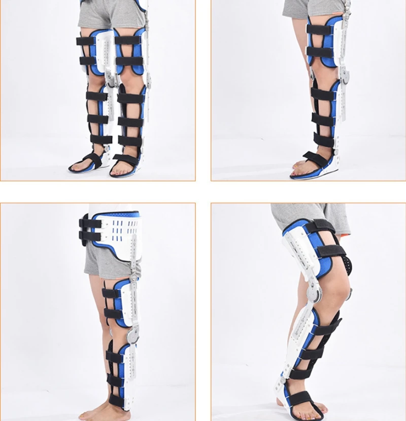 Knee Orthosis Large-Angle Adjustable Hip Knee Ankle Foot Hip Crotch Waist Knee Ankle Foot Joint Leg Fixed Support High Protector