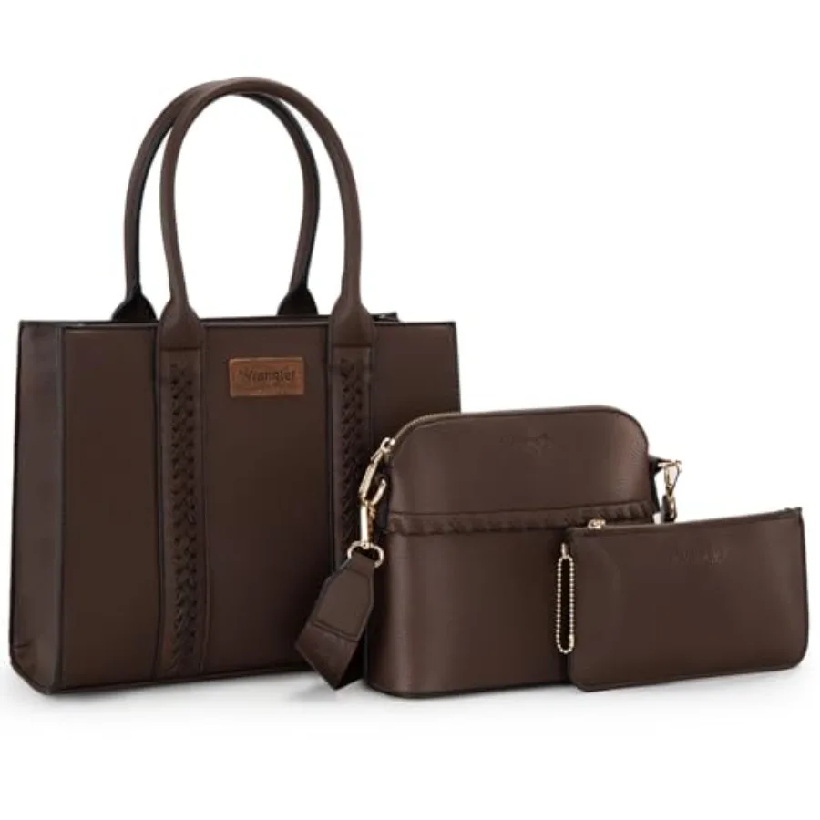

Wrangler 3Pcs Purses for Women Tote Bag Crossbody Handbag Sets with Strap