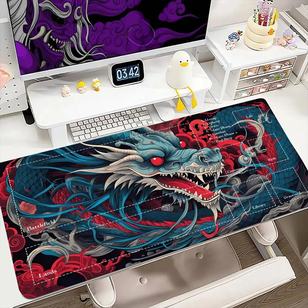 

Japanese Dragon Mouse Pad for MTG DTCG CCG RPG Trading Card Inked Game Playmats Smooth Rubber Surface Battle Game table mat