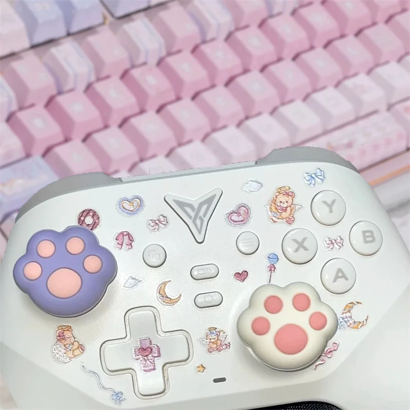 

INS Pop for Cute girl Gaming keycap For Nintendo Switch 2 Game console joystick Cap silicone Game console accessories kids