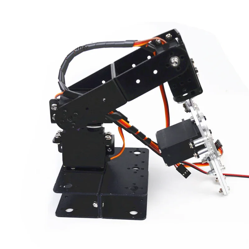 4 Dof Robot Arm With Claw Gripper Manipulator Servo Bracket Mechanical Claw DIY Robot Unassembled