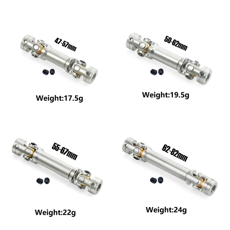 ข้อต่อเพลาขับเหล็ก CVD สำหรับ1/14 Tamiya RC รถเทรลเลอร์รถแทรคเตอร์รถบรรทุกโมเดลอุปกรณ์อัพเกรดรถยนต์1