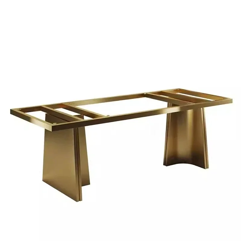 Light luxury carbon steel table foot bracket marble legs luxury stone metal support feet can be customized stainless