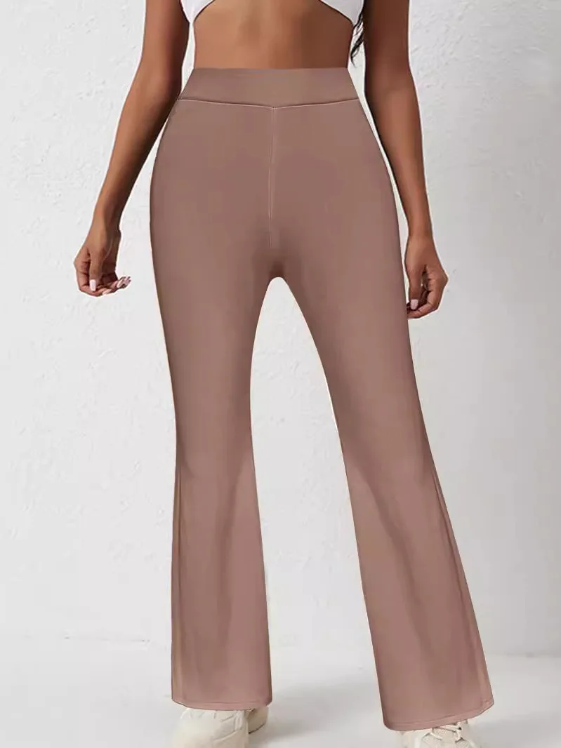 Casual sportbroek voor dames Hoge taille Pure kleur Vrijetijdsbroek Spor Sle Herfstcollectie Chinese fabrikant