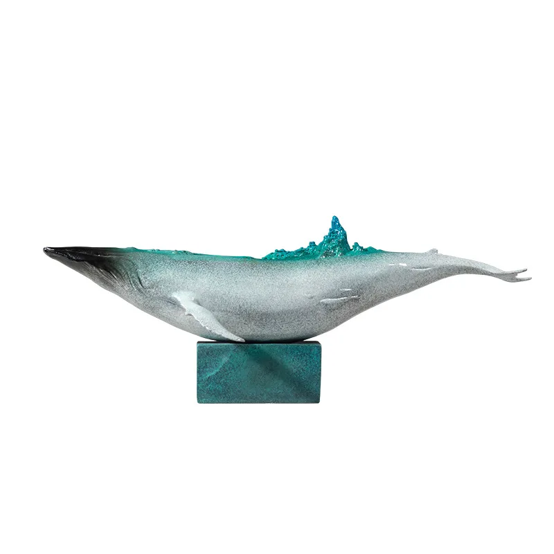 

Whale Falling Story Whale Brass Ornament Marine Life Whale Home Decoration