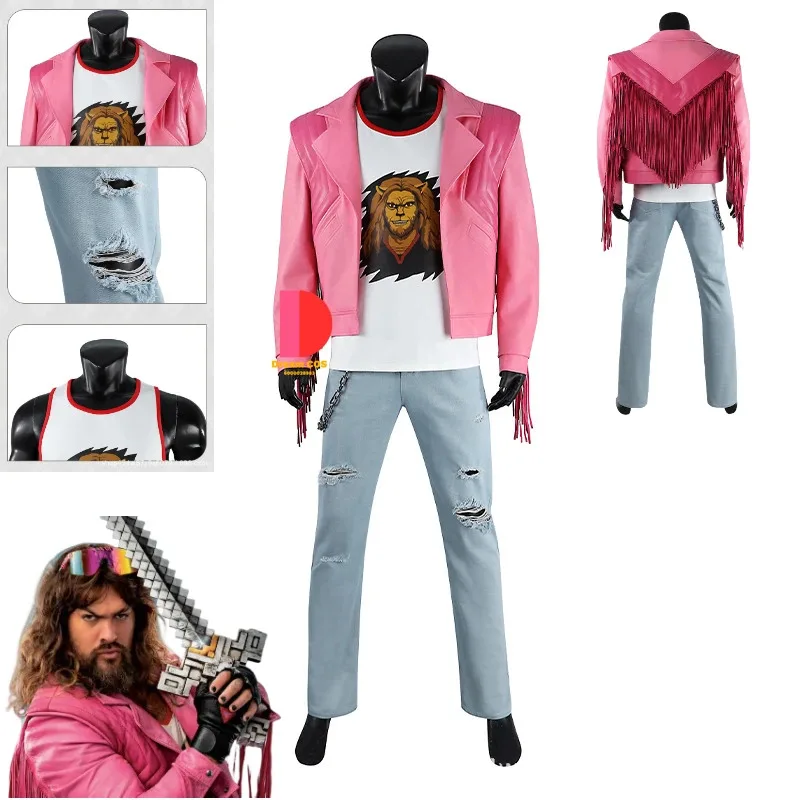 

Костюм для косплея из фильма Garrett 'Trash Man' Garrison, розовая куртка, одежда в стиле аниме для ролевых игр, мужской наряд, костюмы на Хэллоуин Love Live