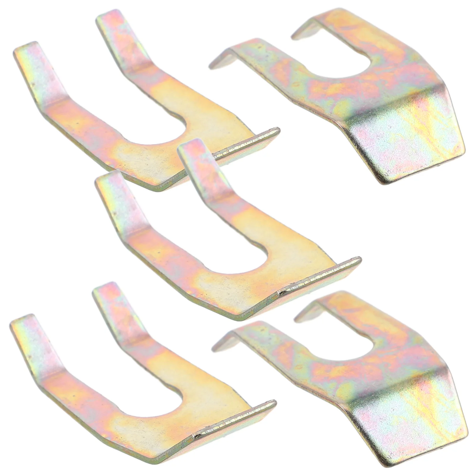 

5 Pcs Car Gas Pipe Card Brake Line Retainer Clips Golden Alloy Auto and Fasteners