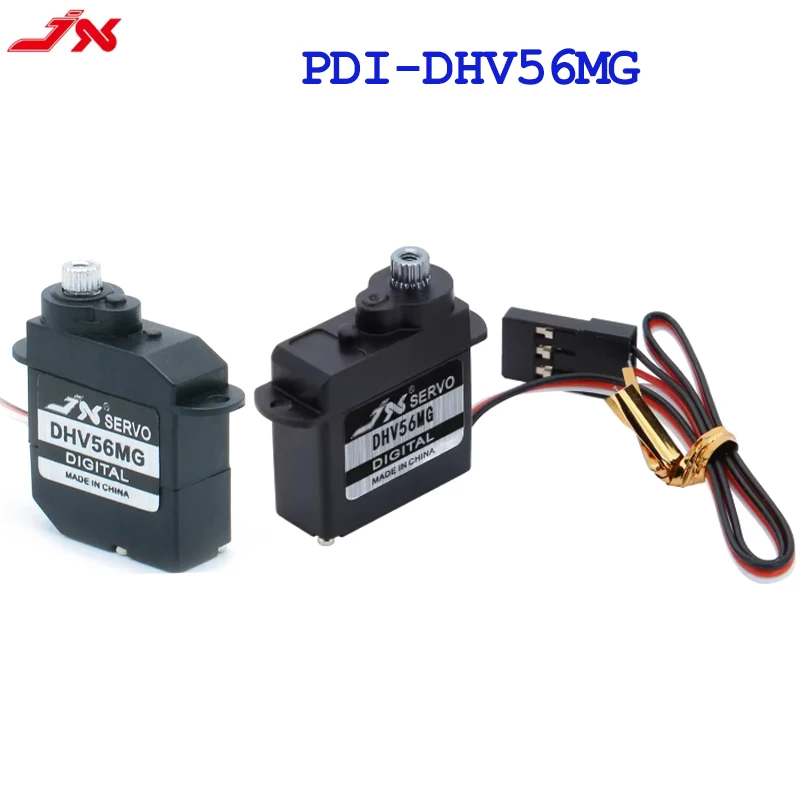 固定翼航空機ロボットアーム用サーボモーター,金属ギア付き,PDI-DHV56MG g,5.6,DC4.8-7.4V kg,jx 1.2