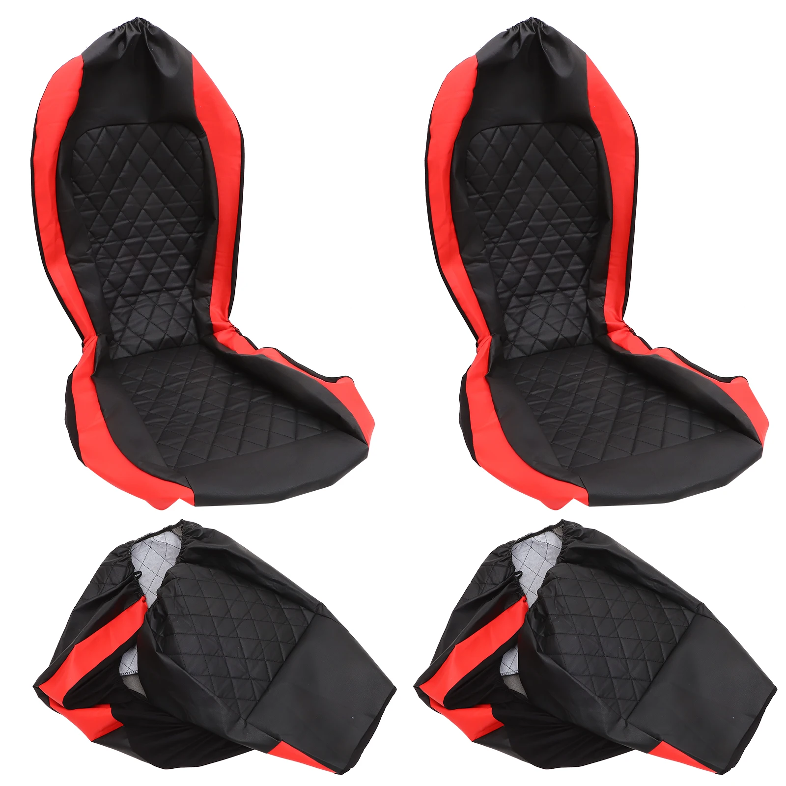 

Driver Seat Car Cover Trucks Covers Automotive for Cars Red Sponge Protectors