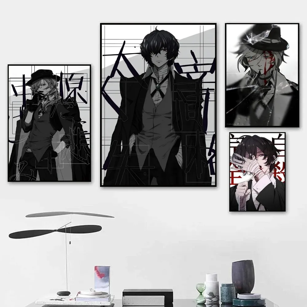 Bungo Stray Dogs Dazai Chuuya Poster Paper Print Home Bedroom Entrance Bar Cafe Art Painting Decoration