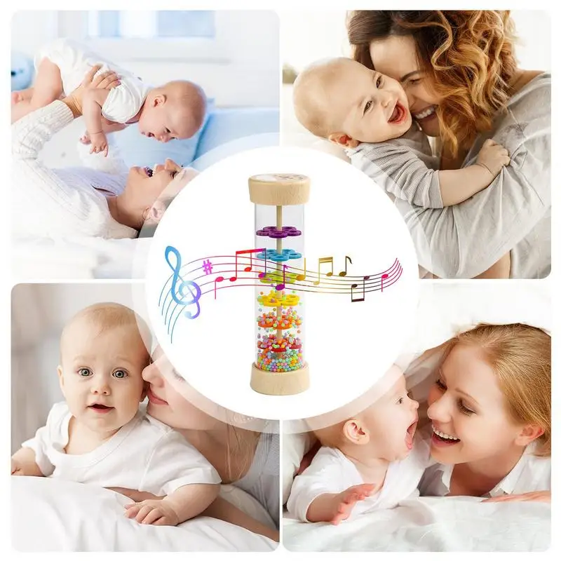 Montessori Rainmaker Sensory Tubes, Rainstick Instrumento Musical, Brinquedos Educativos, Rain Maker, Shaker com Sons