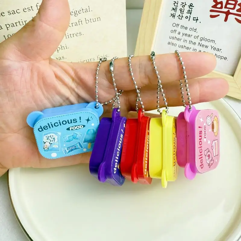 1 Juego de bolsa para teléfono colgante casa de muñecas Mini fiambrera pequeña vajilla miniaturas muebles de cocina artículos accesorios decorativos